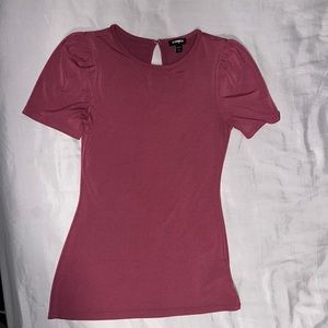 Fancy Express Rose Pink Fitted Top